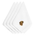 Carolines Treasures Dachshund Embroidered Napkins, Set of 4 EMBT2400NPKE